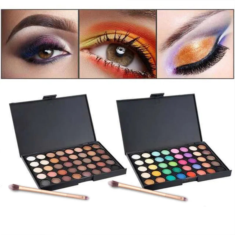 40 Color Matte Eyeshadow Palette Glitter Eye Shadow Waterproof Long Lasting Make Up Pallet Shimmer Fashion Women Beauty Eyes