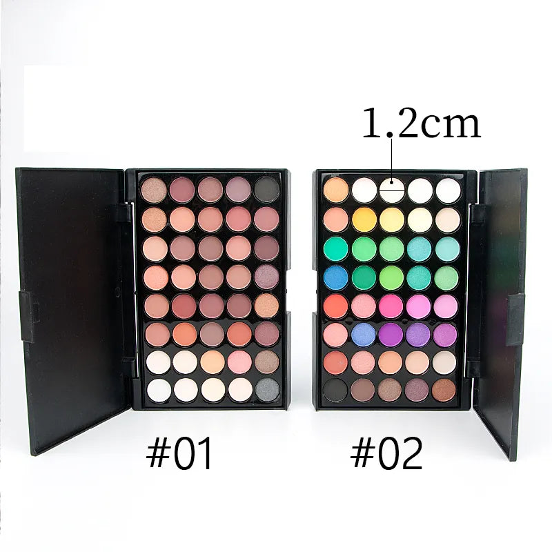 40 Color Matte Eyeshadow Palette Glitter Eye Shadow Waterproof Long Lasting Make Up Pallet Shimmer Fashion Women Beauty Eyes